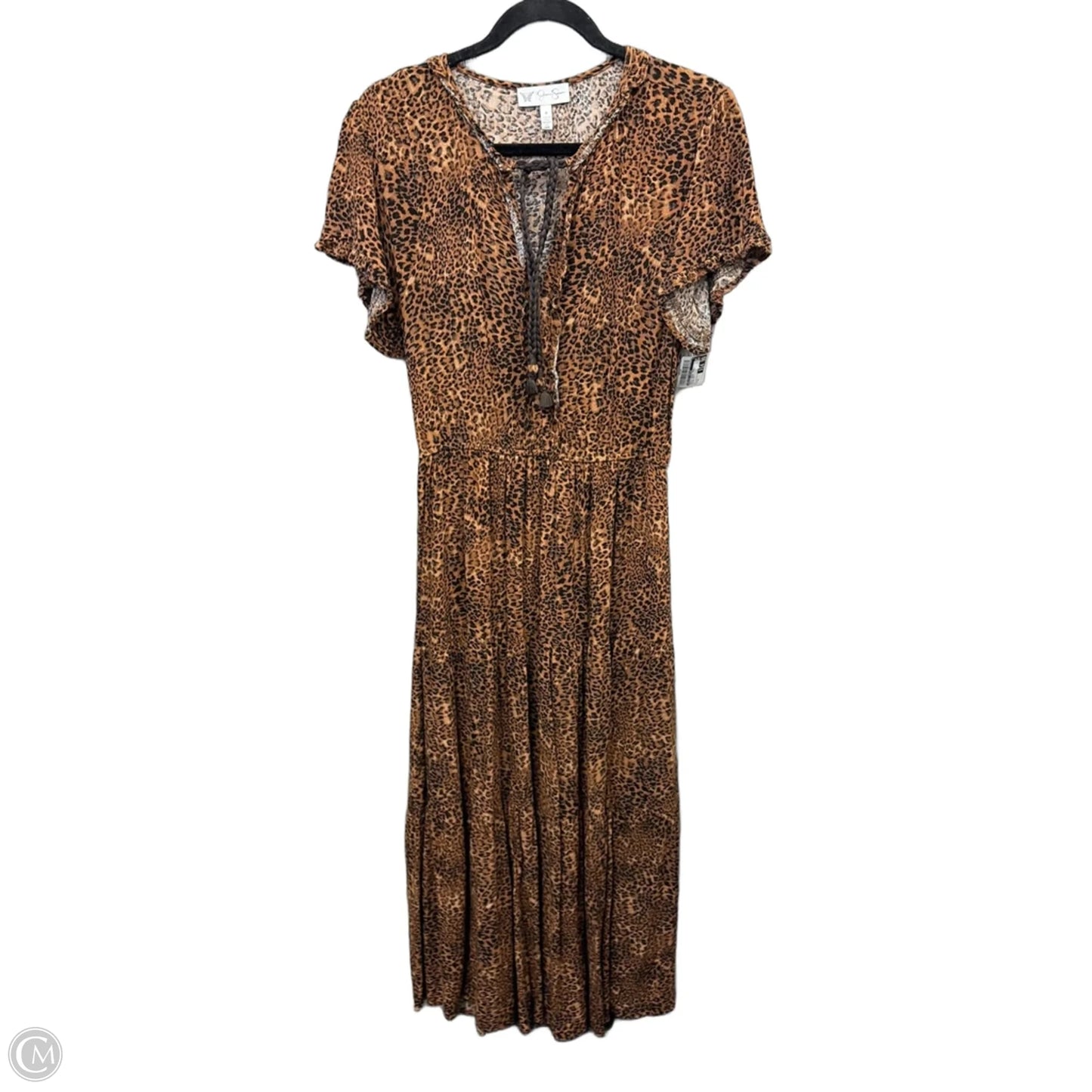 Dress Casual Maxi By Jessica Simpson In Animal Print, Size: M