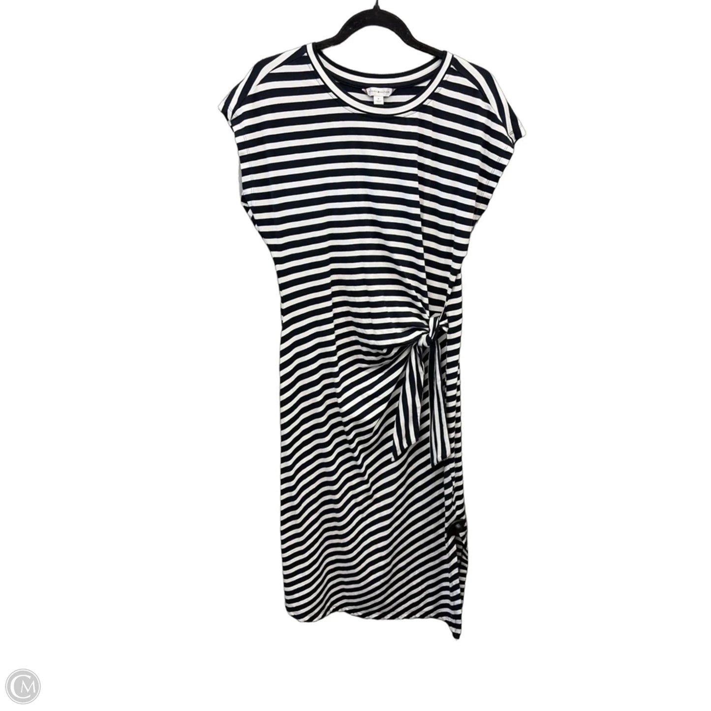 Dress Casual Midi By Tommy Hilfiger In Blue & White, Size: M