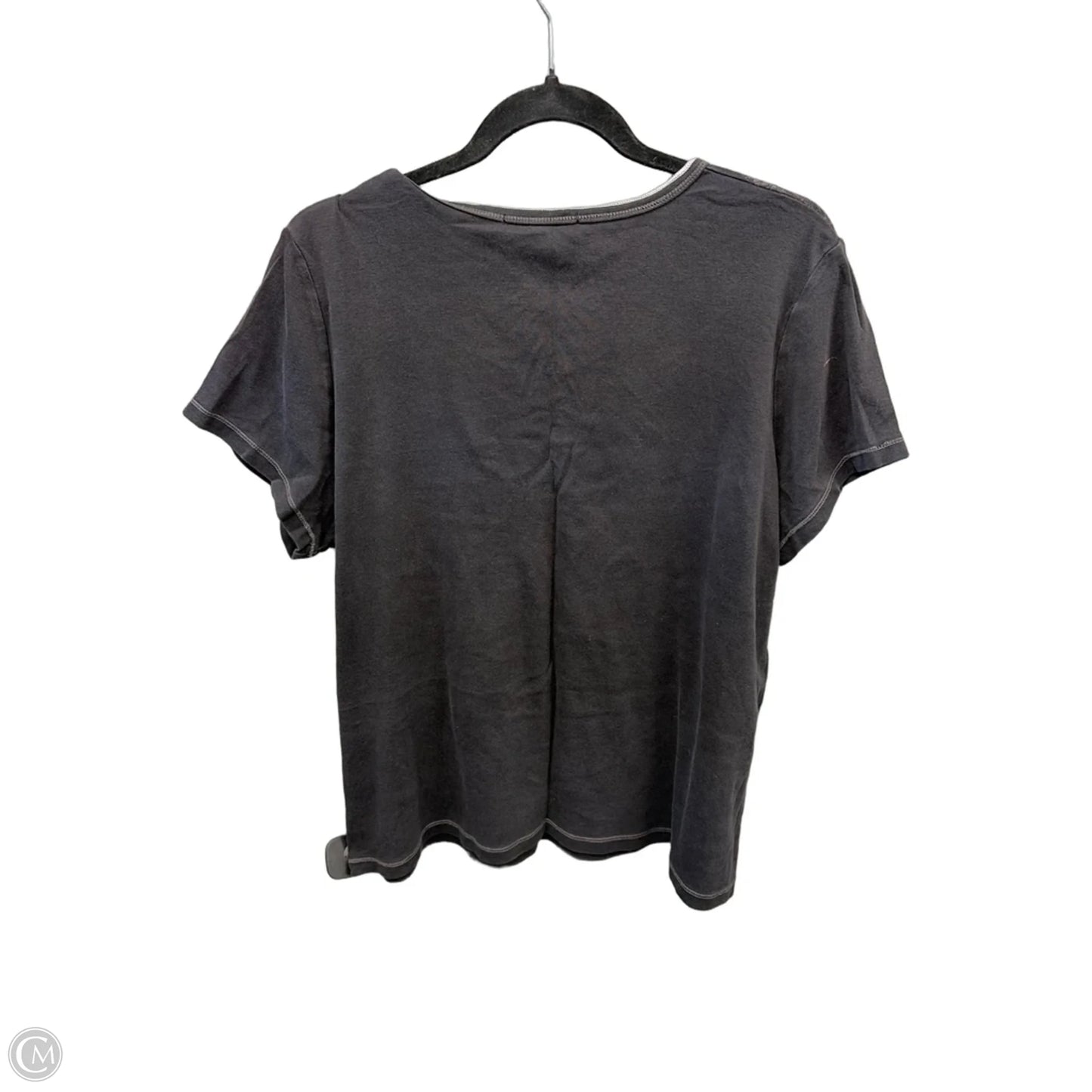 Top Short Sleeve By Bleu In Black, Size: 3x