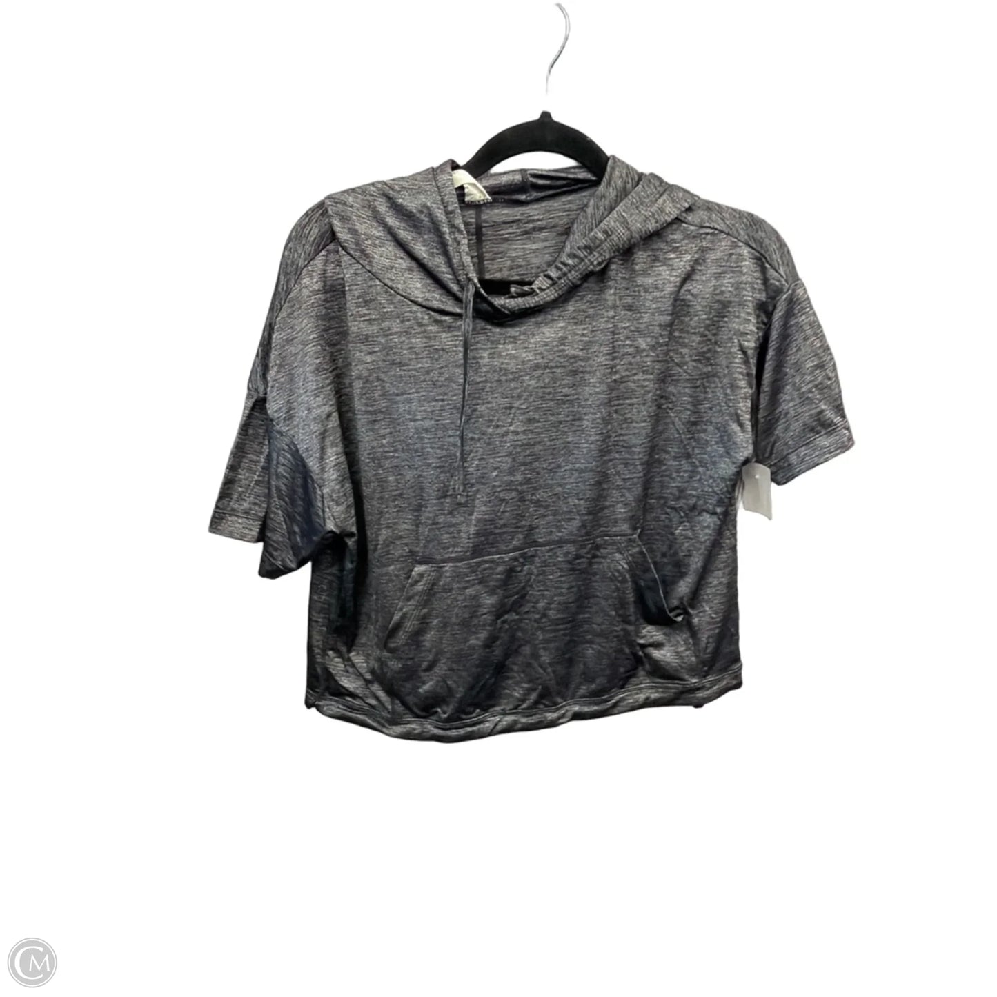 Athletic Top Short Sleeve By Fabletics In Grey, Size: Xs