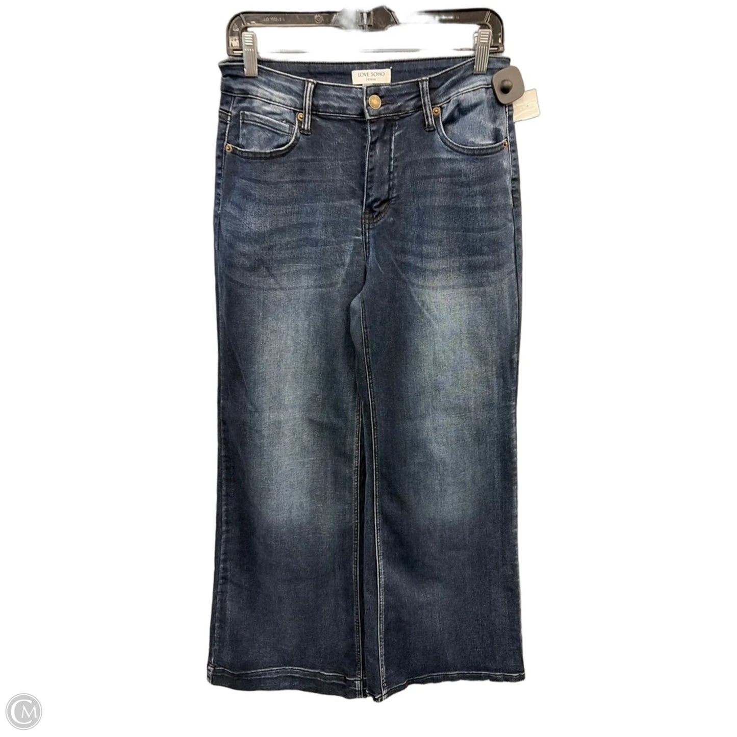 Jeans Wide Leg By Clothes Mentor In Blue Denim, Size: 10