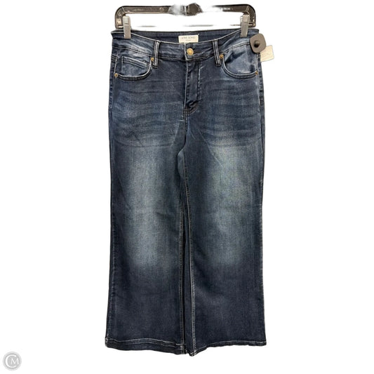 Jeans Wide Leg By Clothes Mentor In Blue Denim, Size: 10