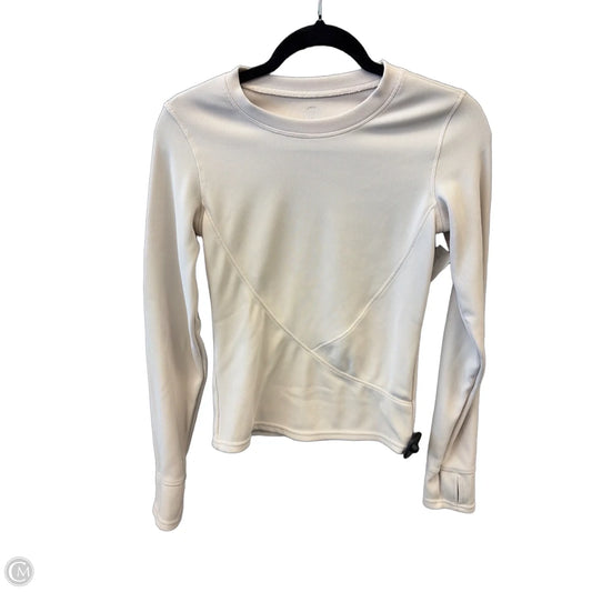 Athletic Top Long Sleeve Crewneck By Move Theology In Cream, Size: S