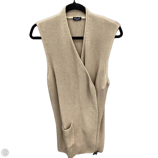 Vest Sweater By Splendid In Tan, Size: L