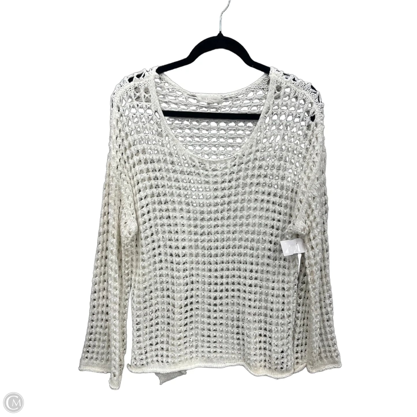 Sweater By Blu Pepper In White, Size: S