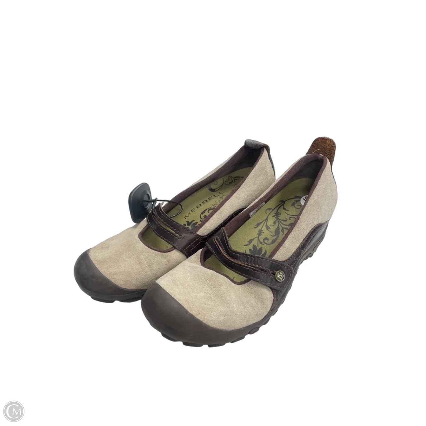 Shoes Flats By Merrell In Brown & Tan, Size: 7.5