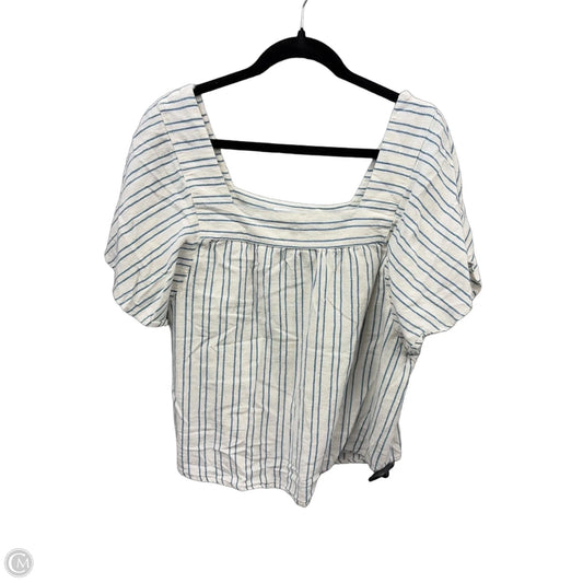 Top Short Sleeve By Sonoma In Striped Pattern, Size: Xl