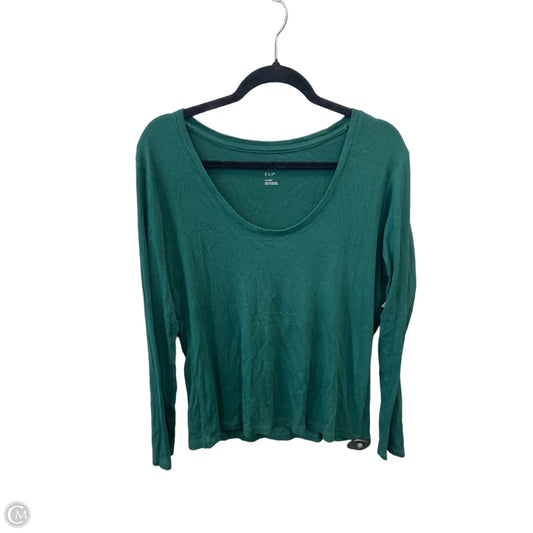 Top Long Sleeve By A New Day In Green, Size: Xl