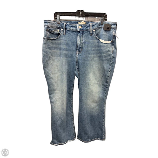 Jeans Cropped By Madewell In Blue Denim, Size: 18