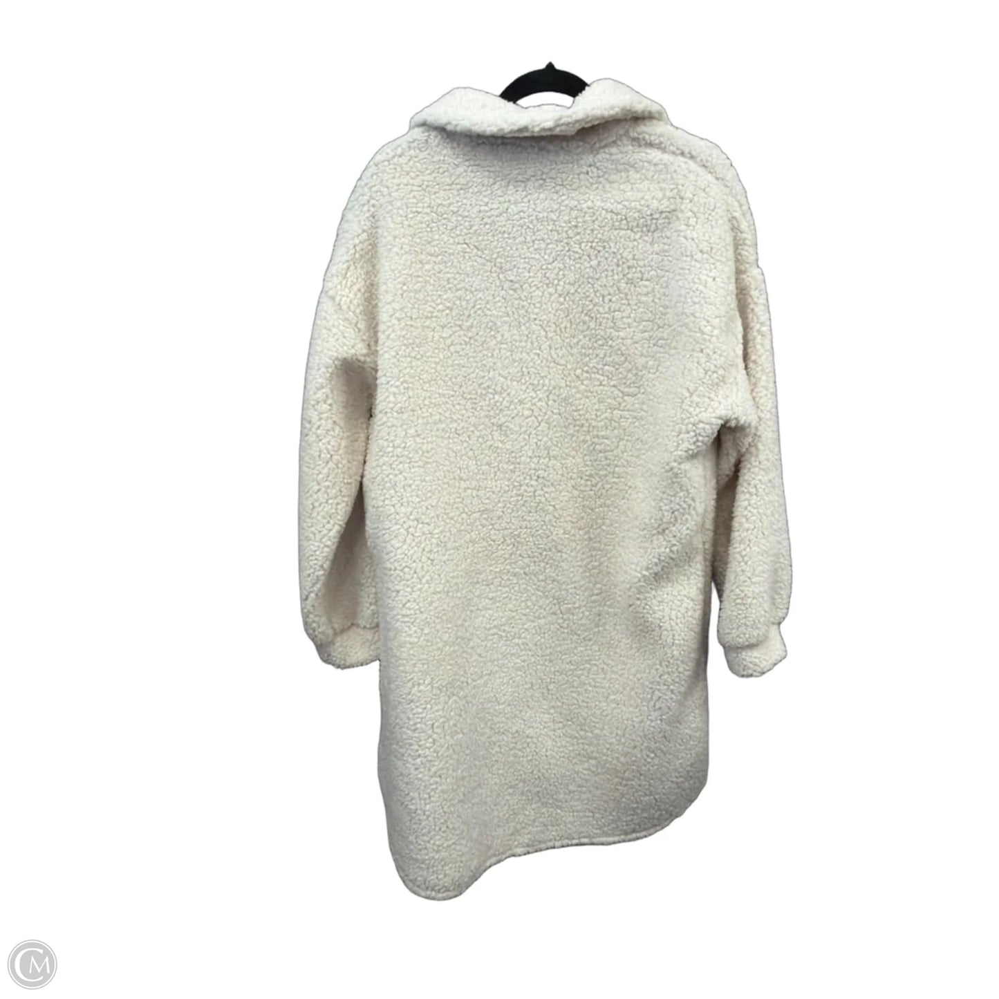 Jacket Faux Fur & Sherpa By Clothes Mentor In Cream, Size: Xxl