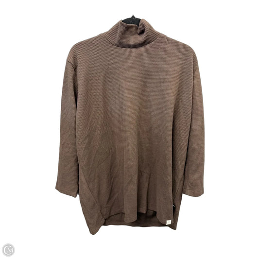 Top Long Sleeve By Clothes Mentor In Brown, Size: M