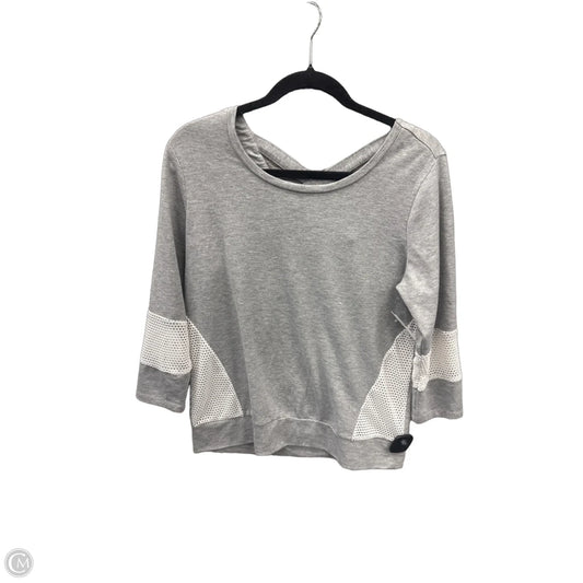 Athletic Top Long Sleeve Crewneck By Rbx In Grey, Size: M