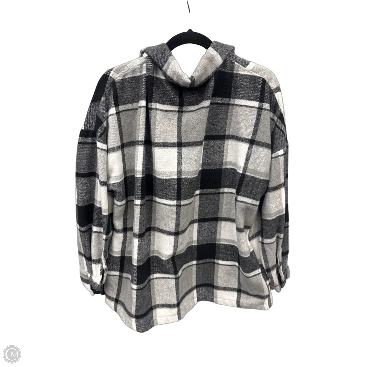Jacket Shirt By Clothes Mentor In Plaid Pattern, Size: L