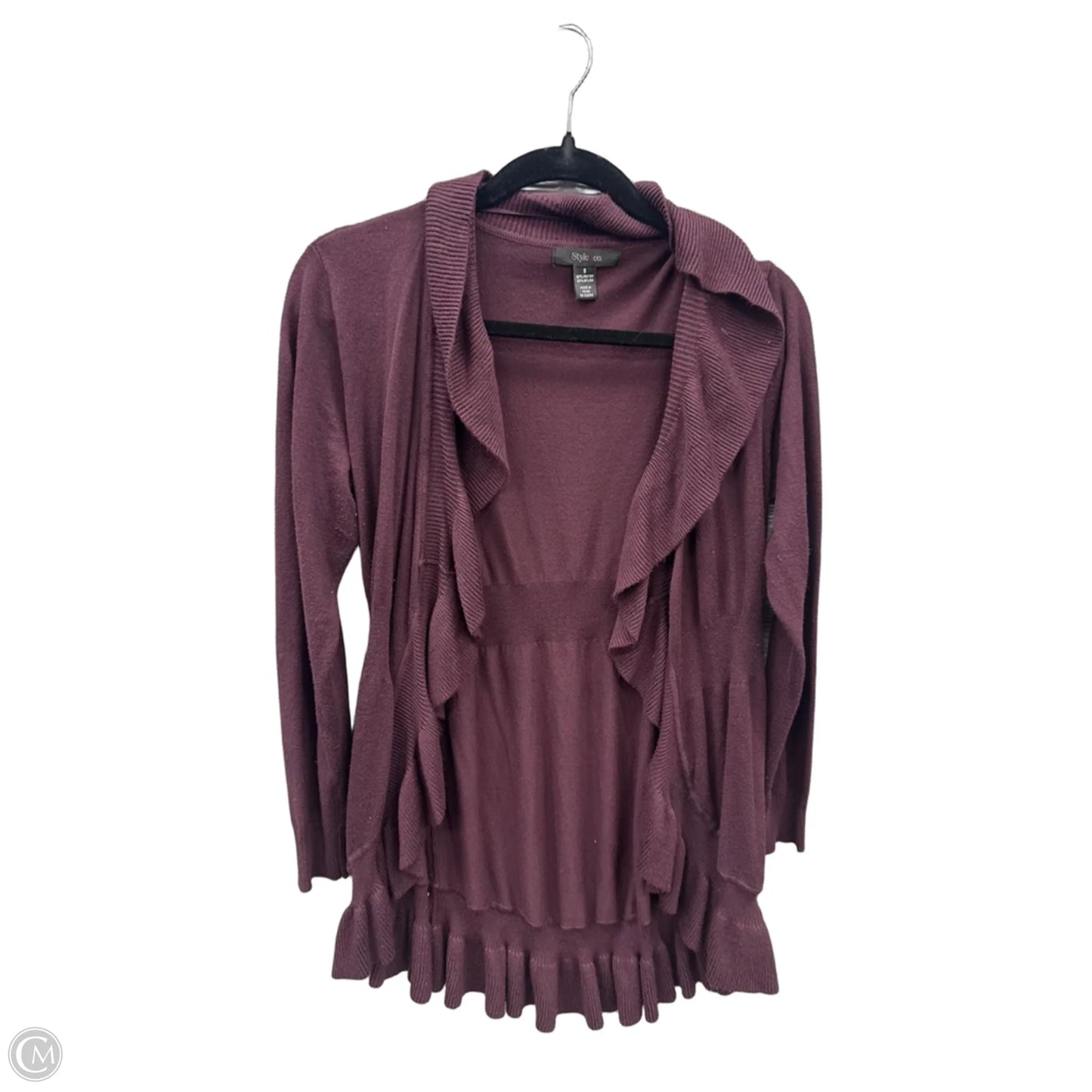Cardigan By Style And Company In Purple, Size: S