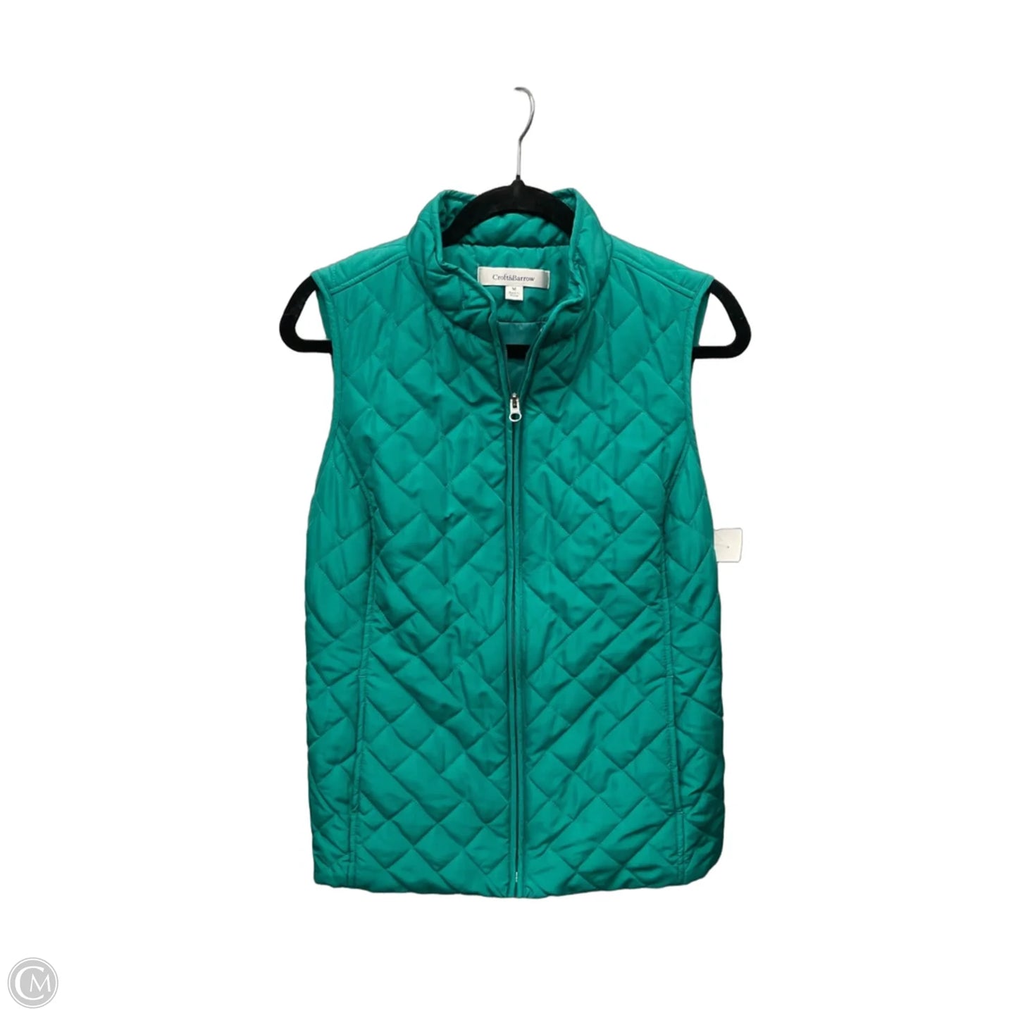 Vest Puffer & Quilted By Croft And Barrow In Green, Size: M