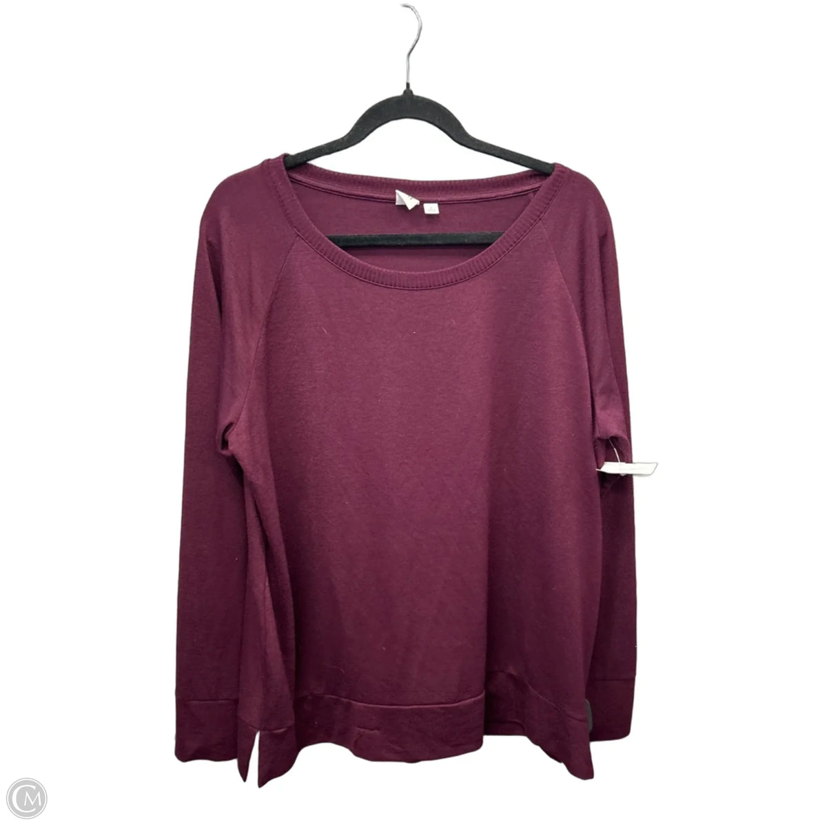 Top Long Sleeve Basic By Gap In Red, Size: L