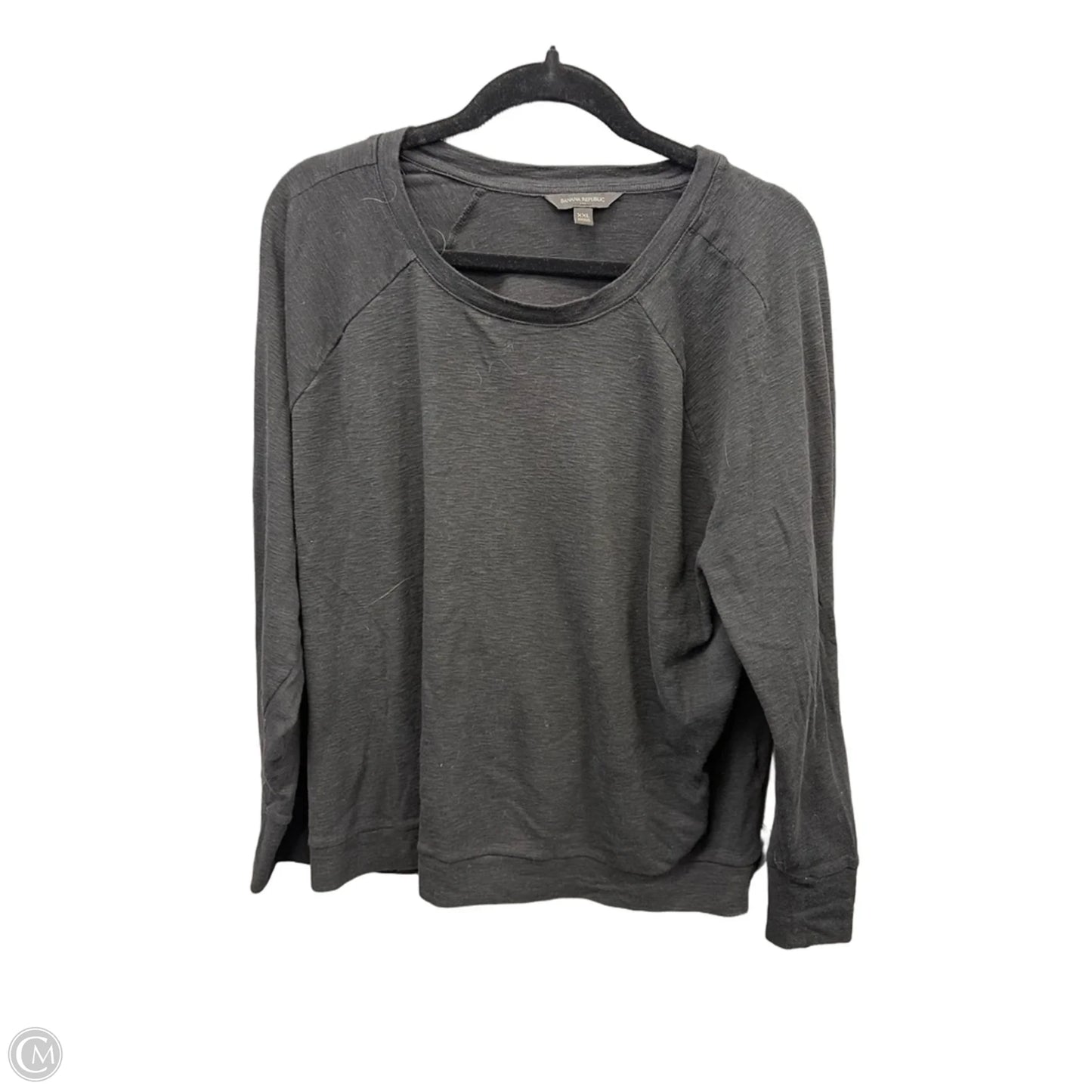 Top Long Sleeve By Banana Republic In Black, Size: Xxl