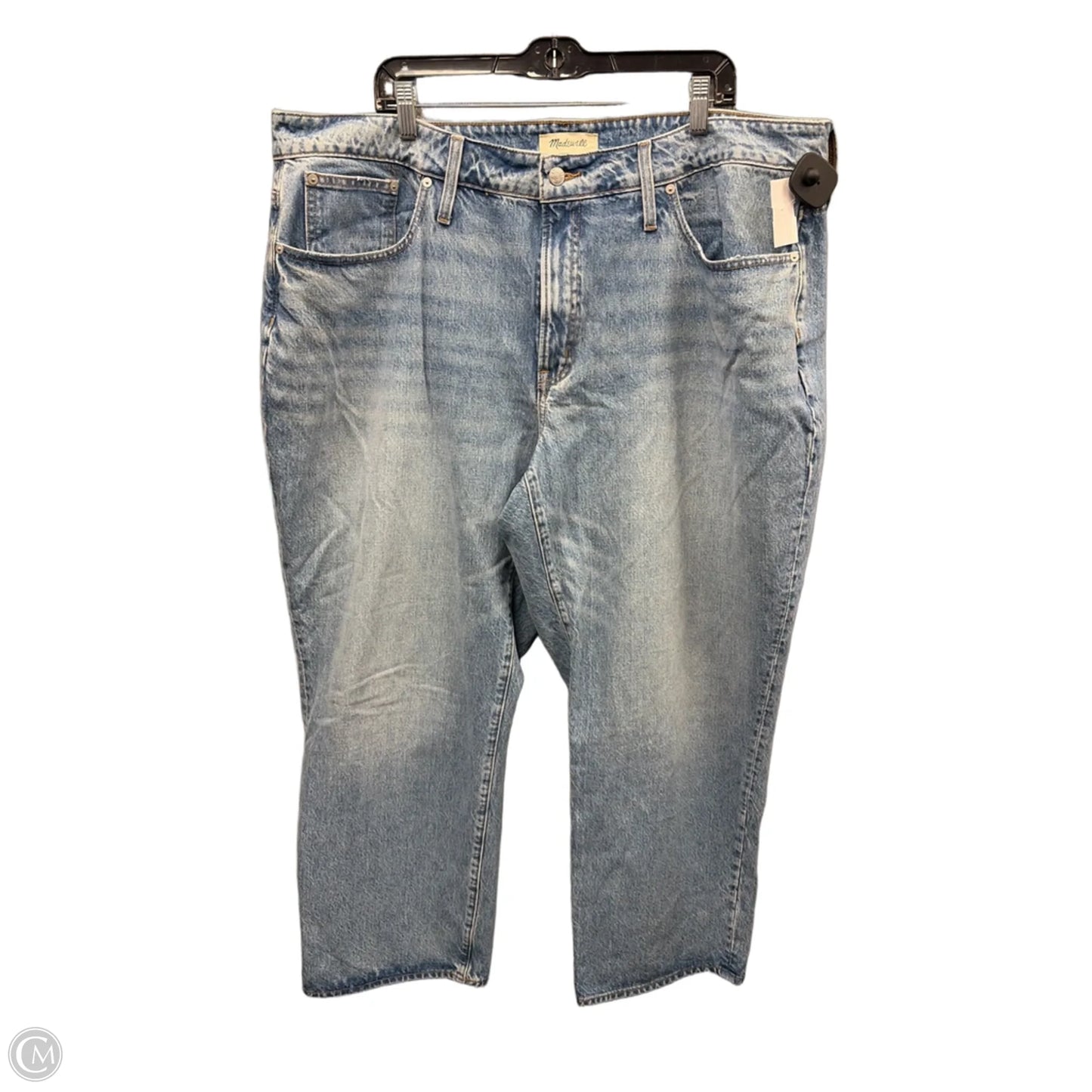 Jeans Wide Leg By Madewell In Blue Denim, Size: 20