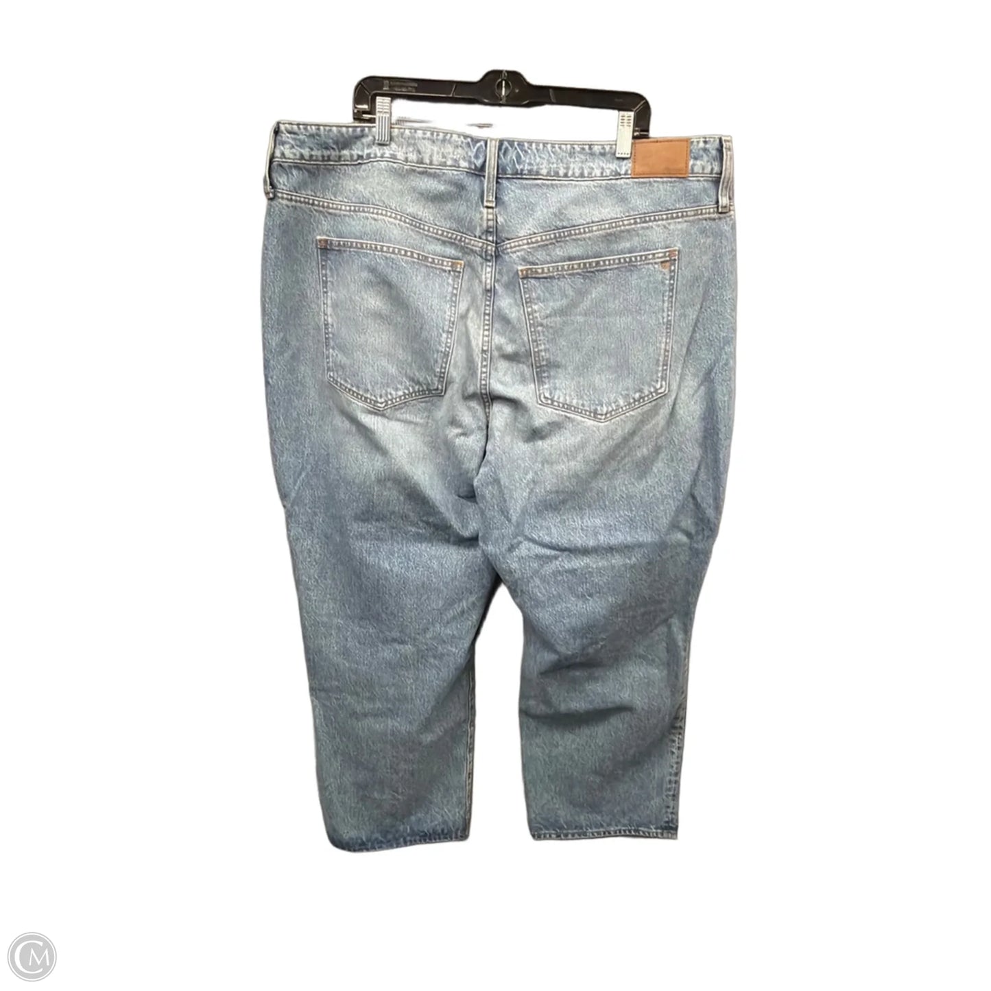 Jeans Wide Leg By Madewell In Blue Denim, Size: 20