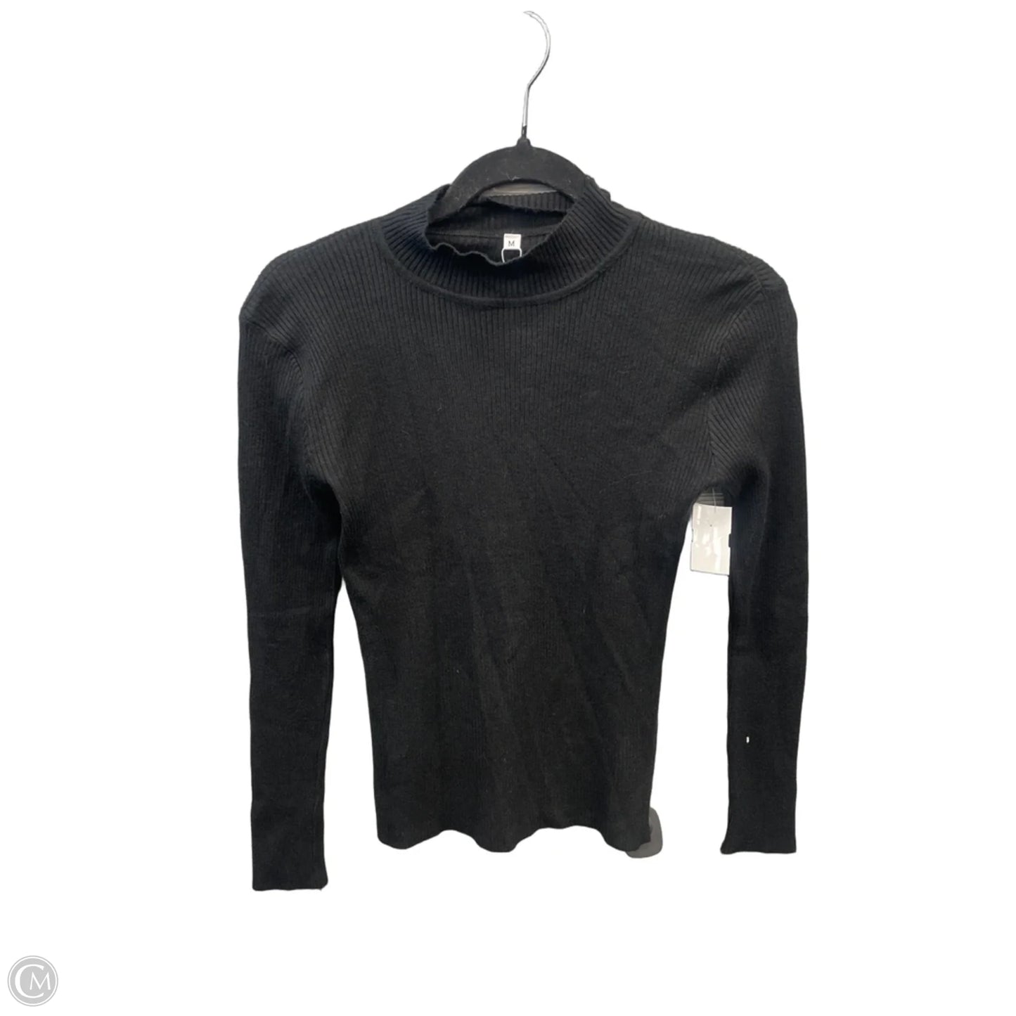 Top Long Sleeve By Clothes Mentor In Black, Size: M