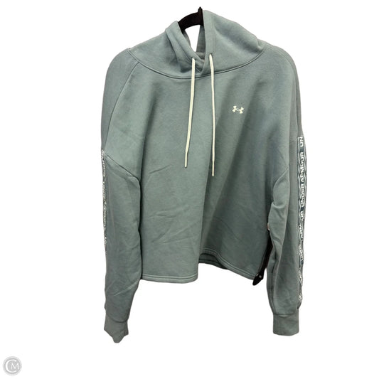 Athletic Sweatshirt Hoodie By Under Armour In Green, Size: Xxl