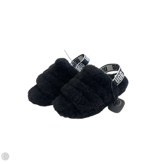 Slippers Designer By Ugg In Black, Size: 7