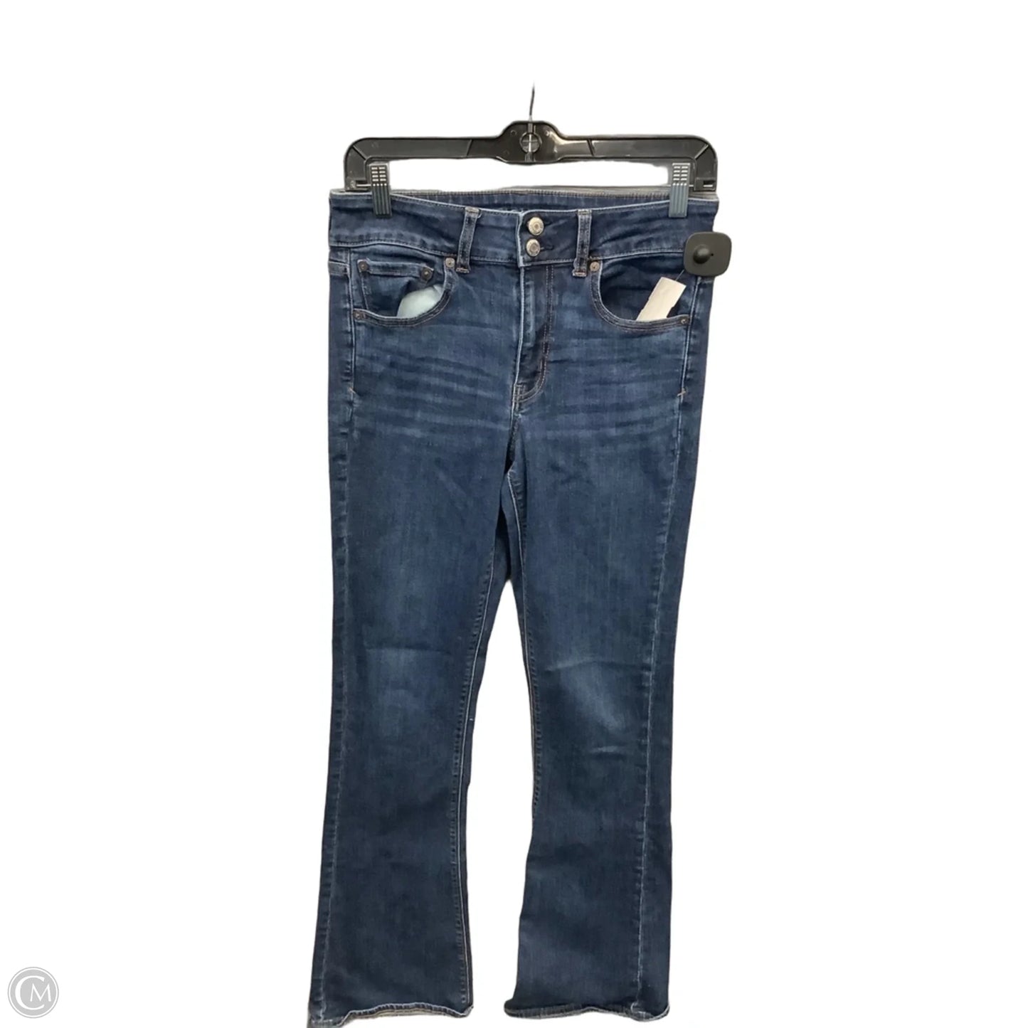Jeans Boot Cut By American Eagle In Blue Denim, Size: 8