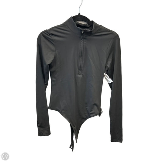 Athletic Top Long Sleeve Collar By Clothes Mentor In Black, Size: M