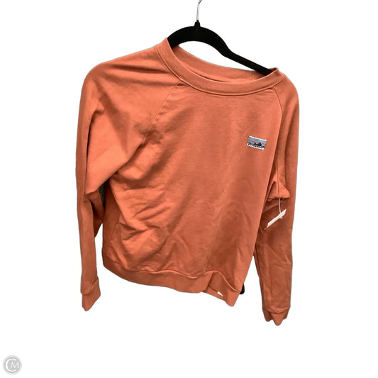 Sweatshirt Crewneck By Patagonia In Orange, Size: Xs