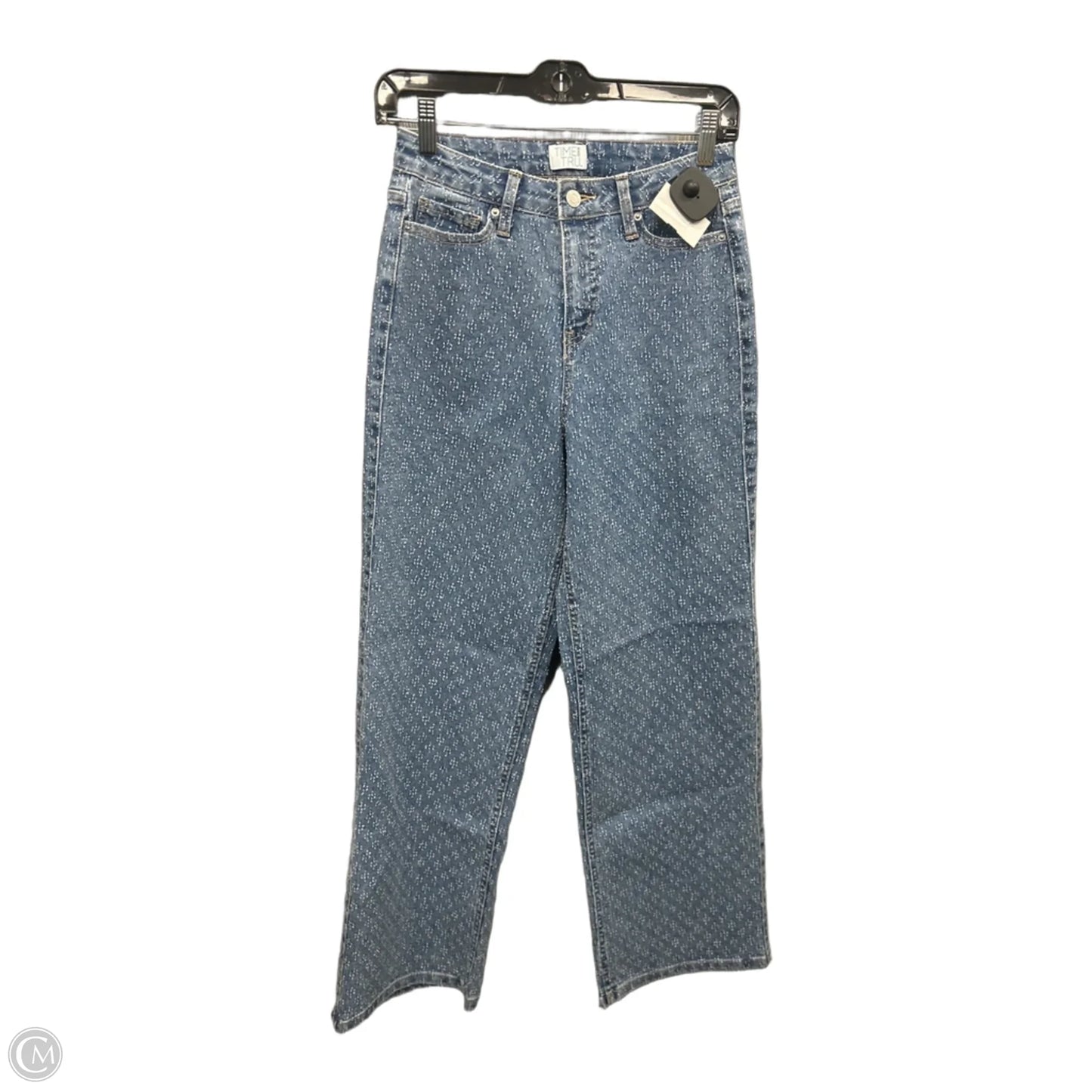 Jeans Straight By Time And Tru In Blue Denim, Size: 0