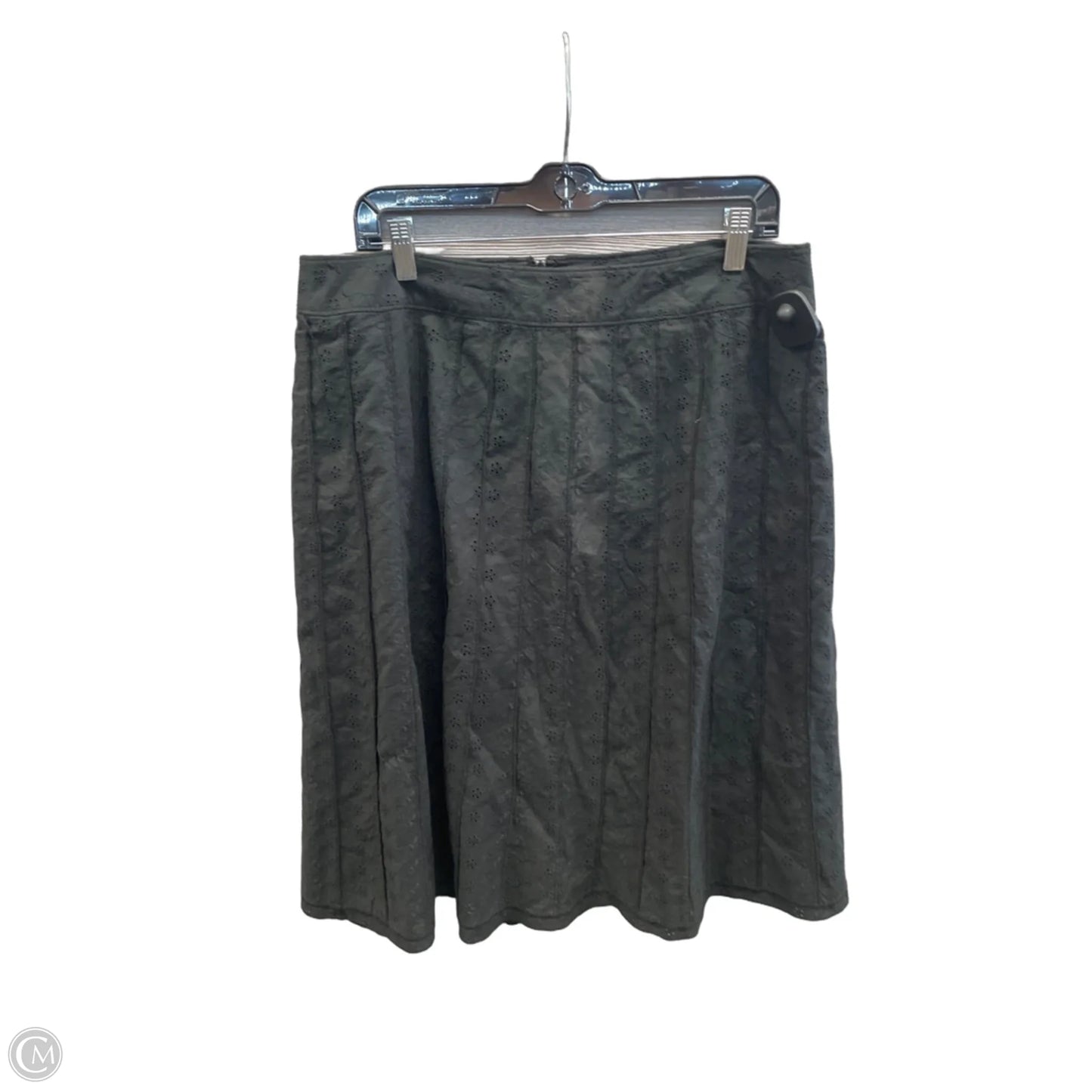 Skirt Midi By Clothes Mentor In Black, Size: 12