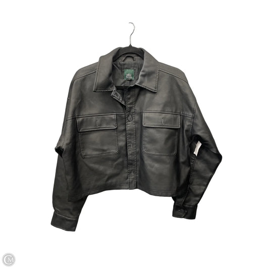 Jacket Shirt By Wild Fable In Black, Size: M