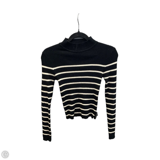 Top Long Sleeve By Love Tree In Black & White, Size: S