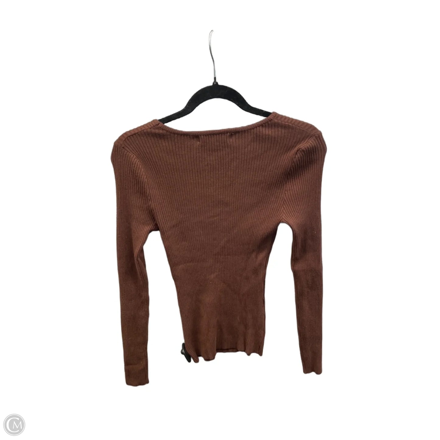 Top Long Sleeve By Zesica In Brown, Size: S