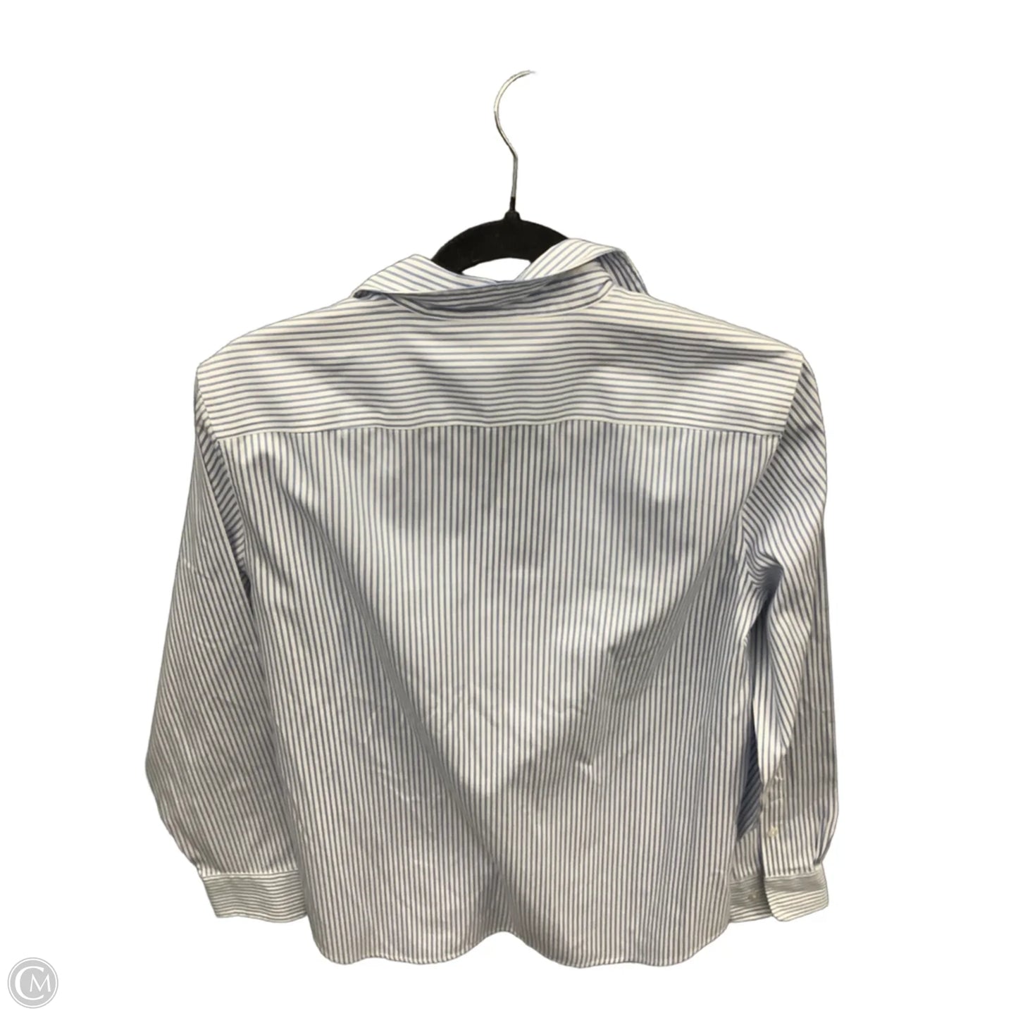 Top Long Sleeve By Jones New York In Striped Pattern, Size: M