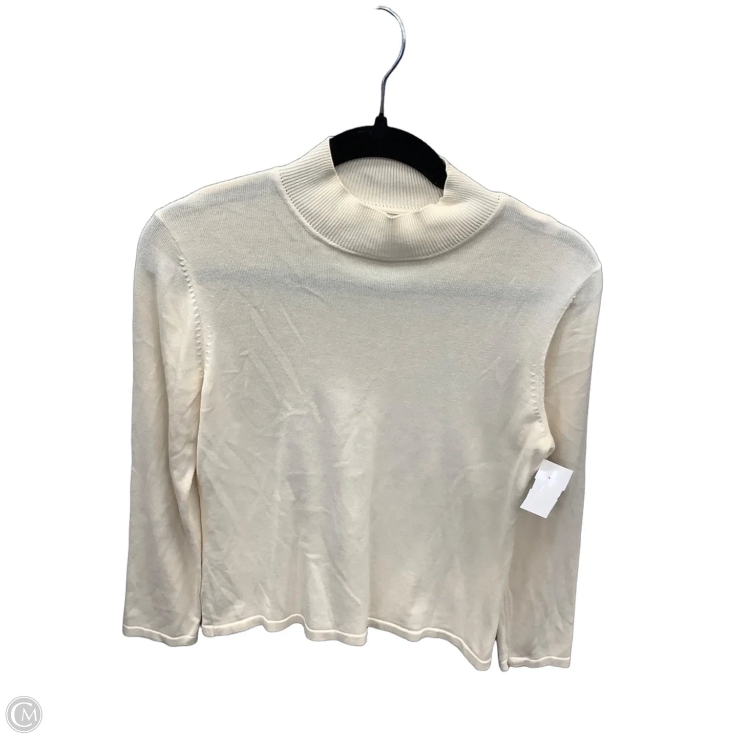 Top Long Sleeve By Coldwater Creek In Cream, Size: M