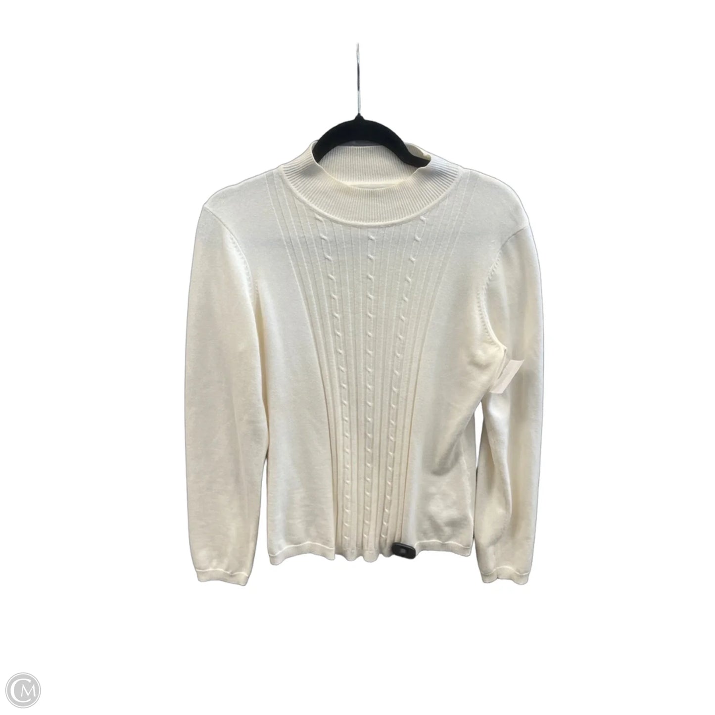 Sweater By Van Heusen In Cream, Size: M