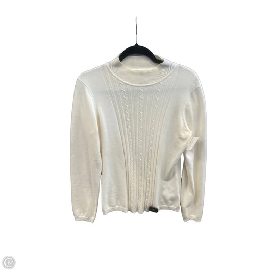 Sweater By Van Heusen In Cream, Size: M