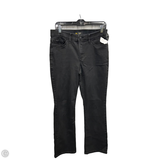 Jeans Straight By Lee In Black Denim, Size: 12