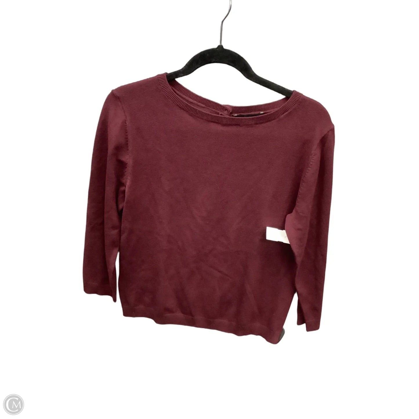 Top Long Sleeve By Ann Taylor In Red, Size: M