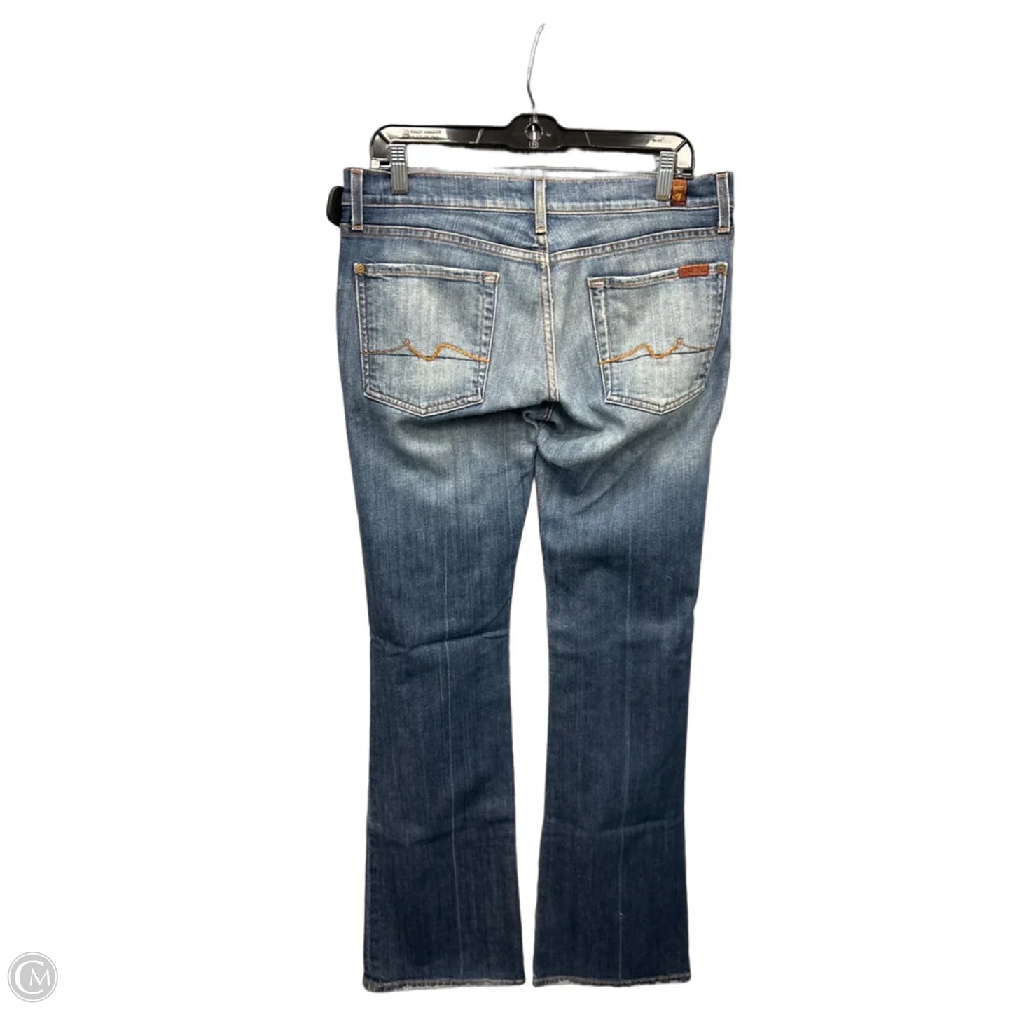 Jeans Boot Cut By 7 For All Mankind In Blue Denim, Size: 12