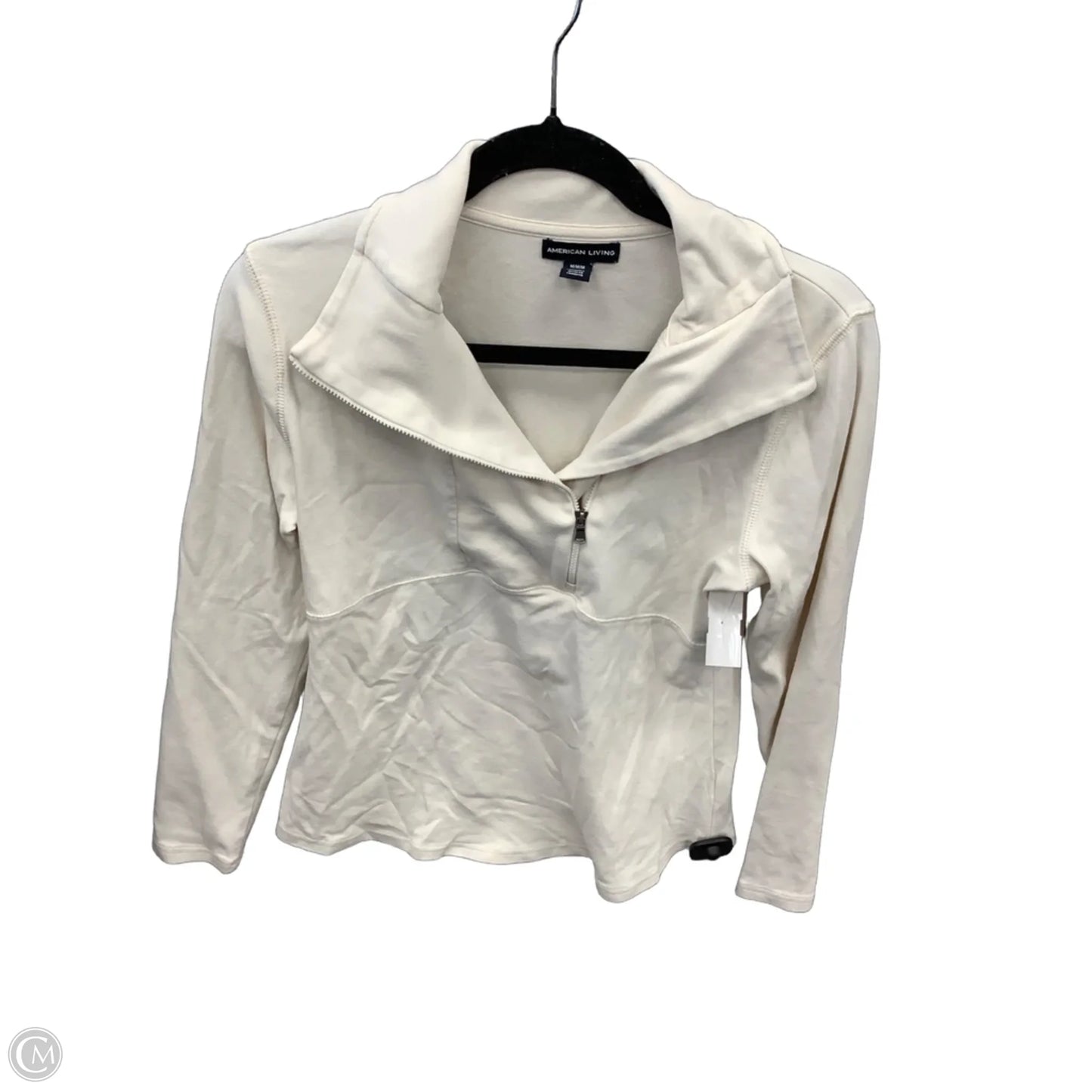 Top Long Sleeve By American Living In Cream, Size: M