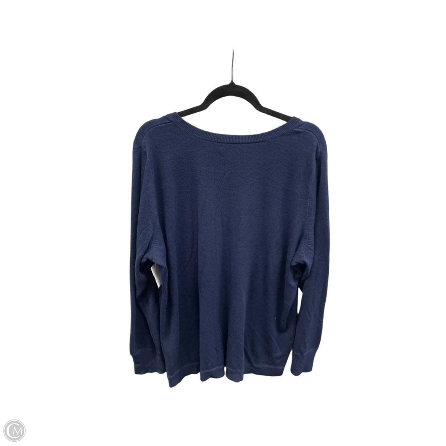 Sweater By Croft And Barrow In Navy, Size: 2x