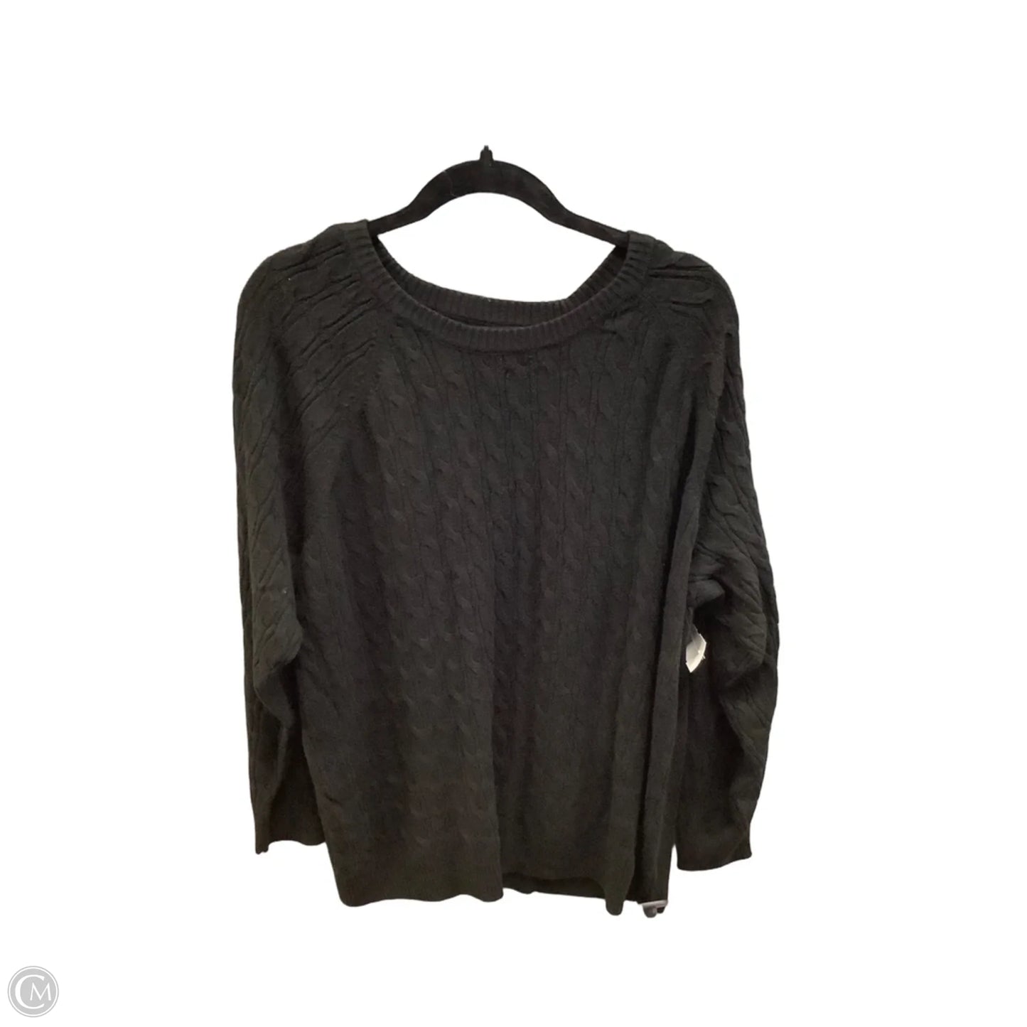Sweater By Croft And Barrow In Black, Size: 2x