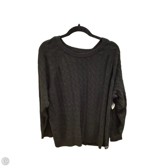 Sweater By Croft And Barrow In Black, Size: 2x