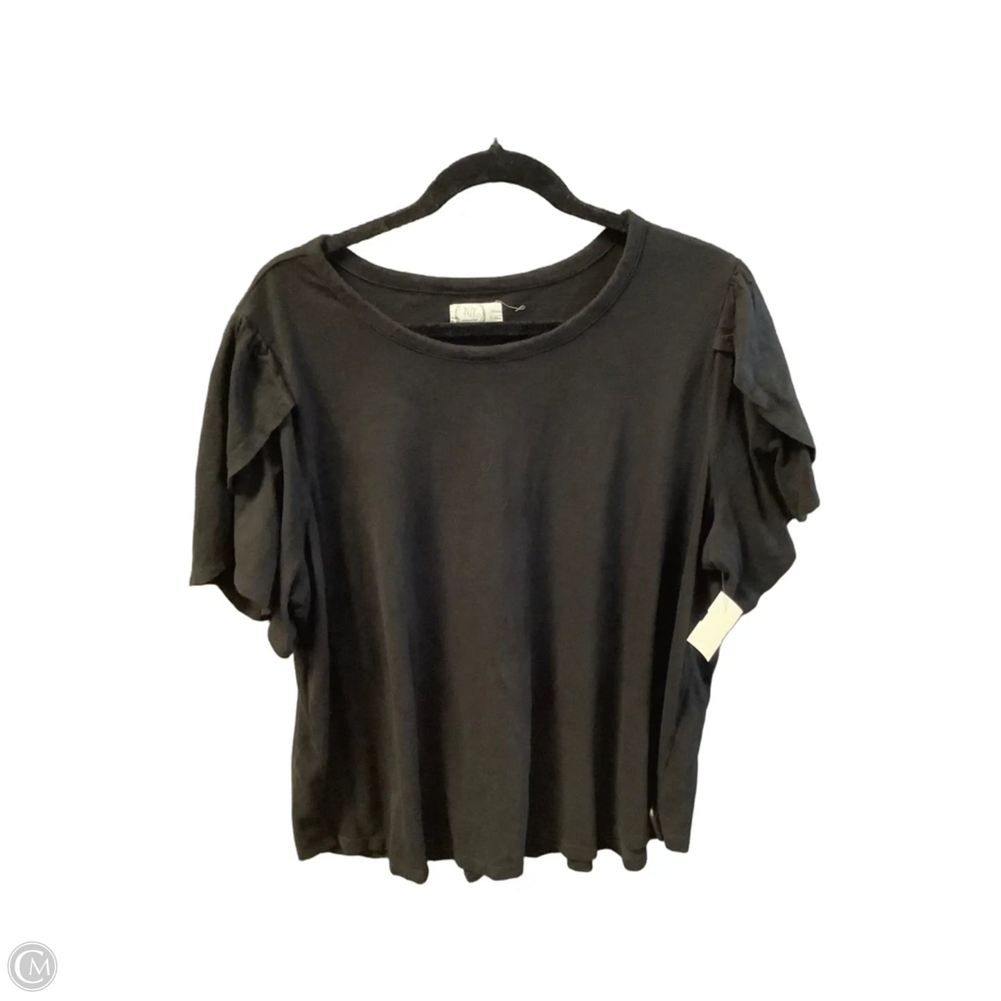 Top Short Sleeve By Maurices In Black, Size: 2x