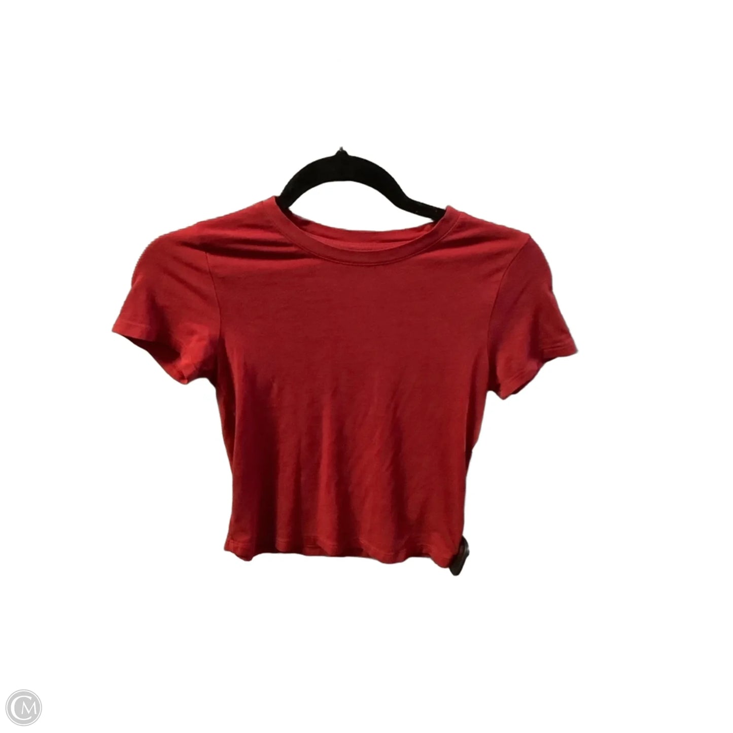 Top Short Sleeve Basic By Old Navy In Red, Size: Xs