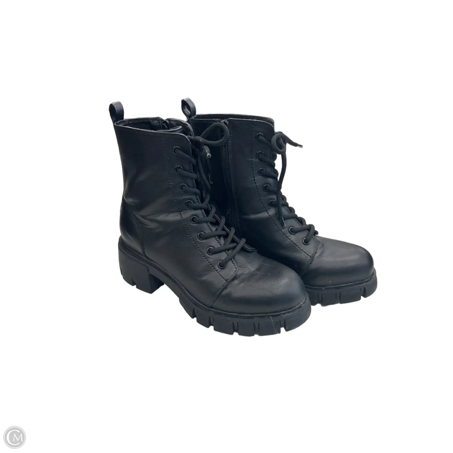 Boots Combat By Mia In Black, Size: 8.5