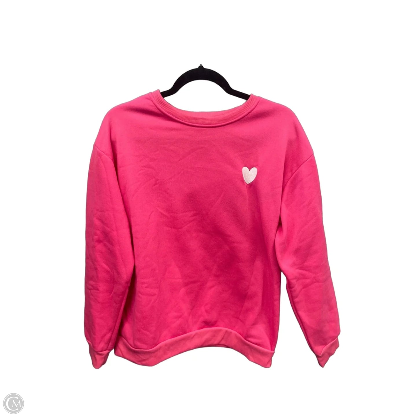 Sweatshirt Crewneck By Shein In Pink, Size: L
