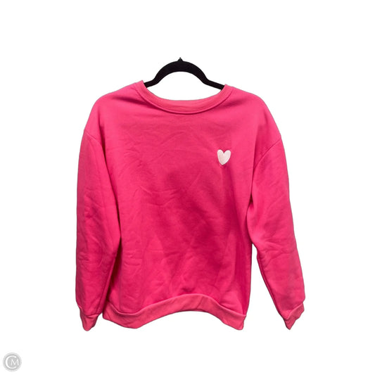 Sweatshirt Crewneck By Shein In Pink, Size: L